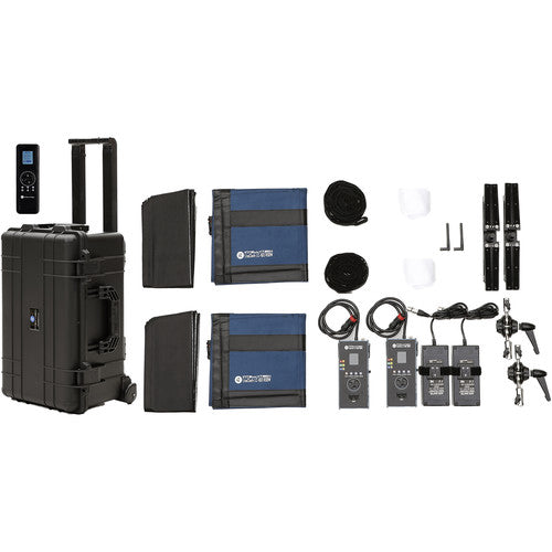 Intellytech LiteCloth LC-160RGBW 2 x 2' Foldable LED 2-Mat Kit (V-Mount)