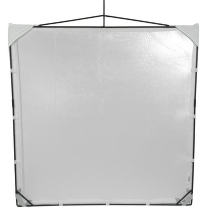 Tela RoadFlag, lamé plateado 48x48"