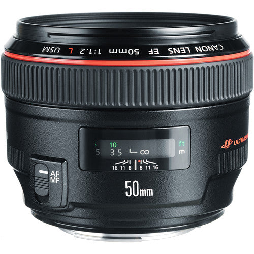 Lente Canon EF 50 mm f/1,2L USM
