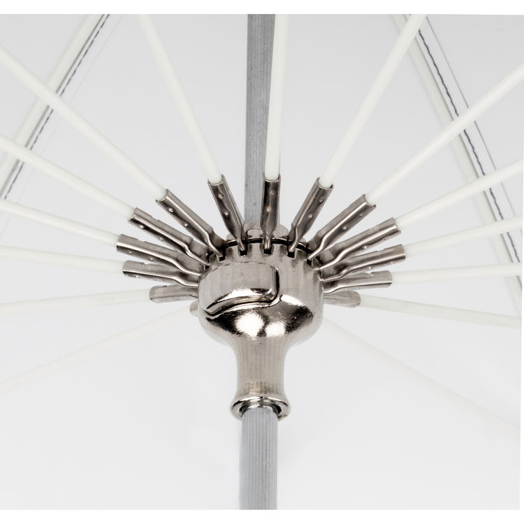 Sombrilla parabólico Impact de 2 Mt, 7 pies (blanco/negro)