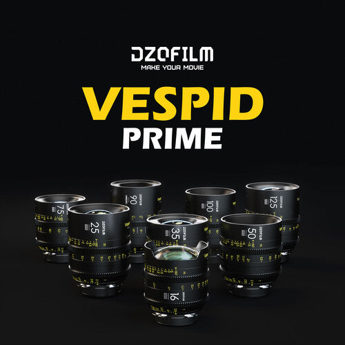 Kit de 8 lentes DZOFilm VESPID Prime Cine (monturas PL y EF)